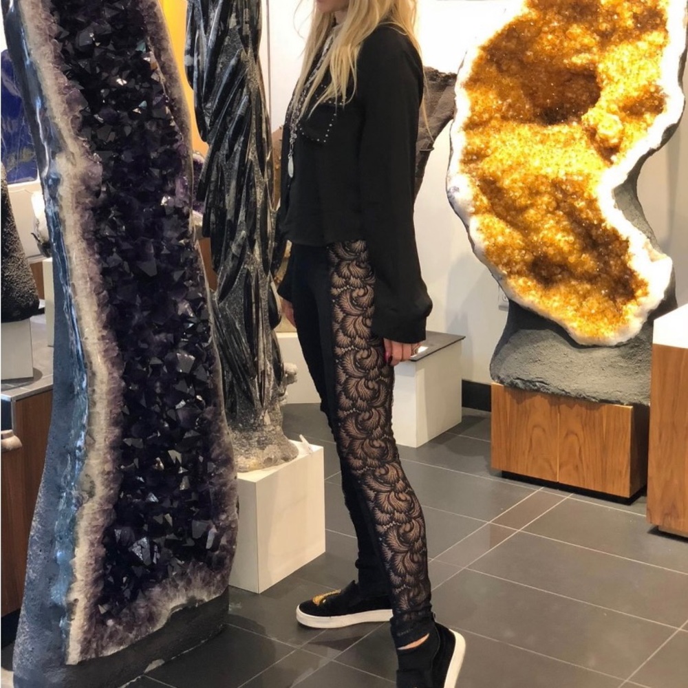 Black Lace RARE Lace Leggings - Picture 14 of 14
